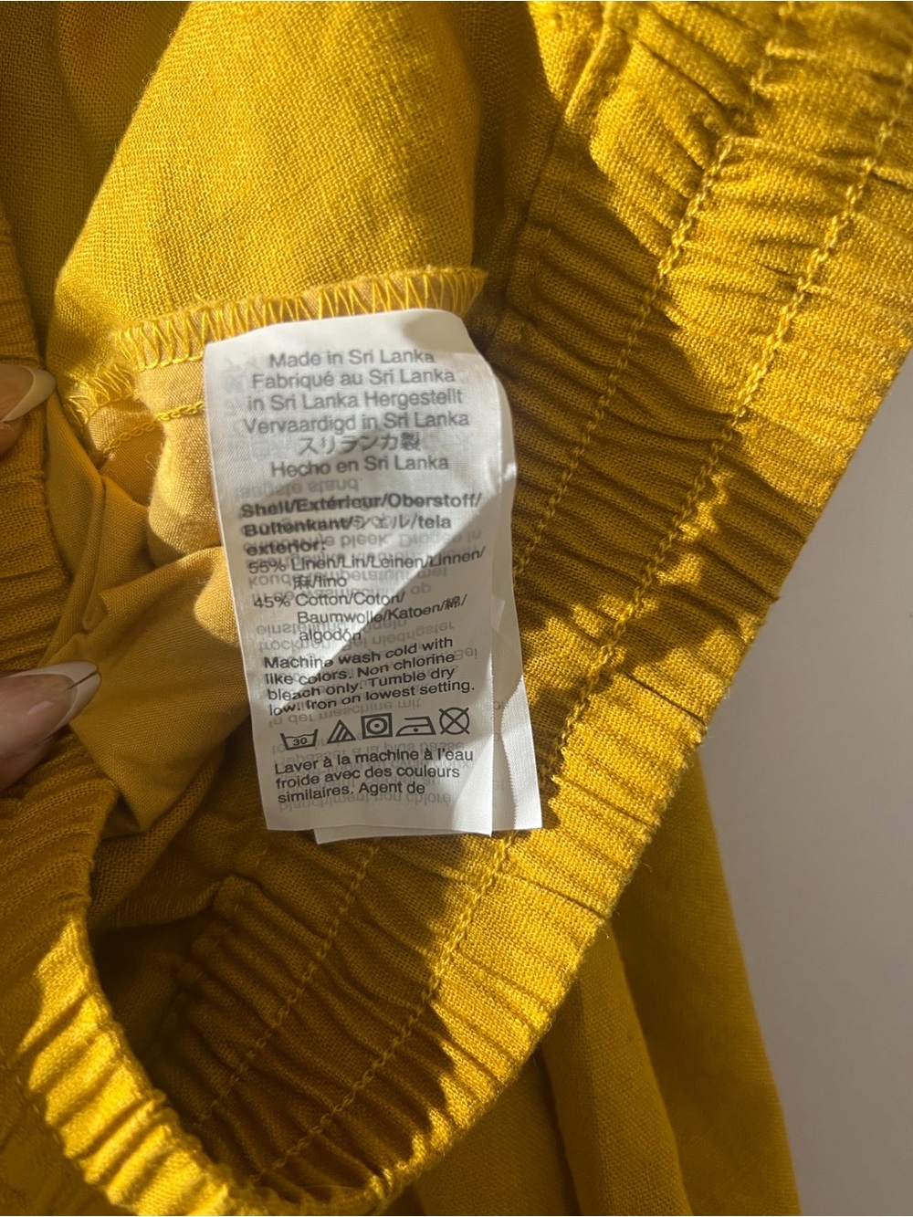 J.Crew Women’s Linen‑Cotton Pull‑On Pants – Mustard Yellow, Size 8 - Picture 6 of 8